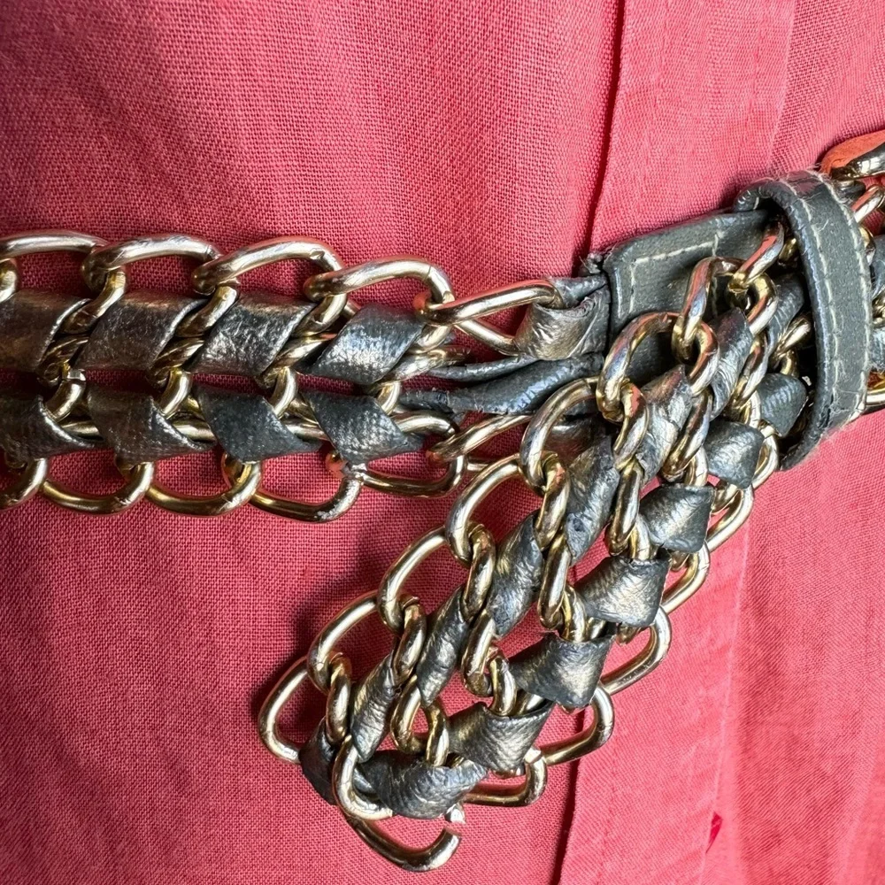 Boho Gold Woven Chain‎ Belt